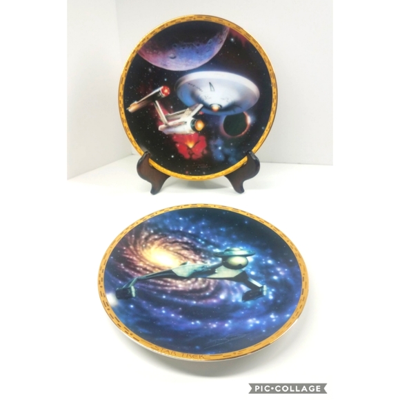 Star Trek the Voyagers Vintage Limited Edition Collectible Plates - Picture 1 of 16